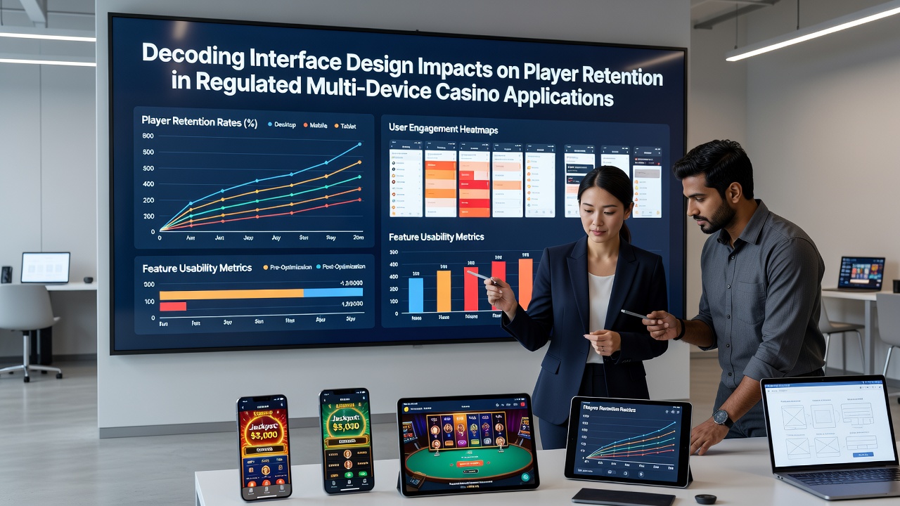 Detailansicht einer regulierten Casino-App mit Fokus auf Dashboard-Layout, Filteroptionen und Geräteübergreifende Synchronisation